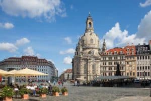Die Dresdener Altstadt mit Frauenkirche
