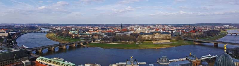 Dresden als Panorama Aufnahme