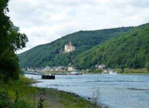 Koblenz am Rhein mit Schloss Stolzenfels